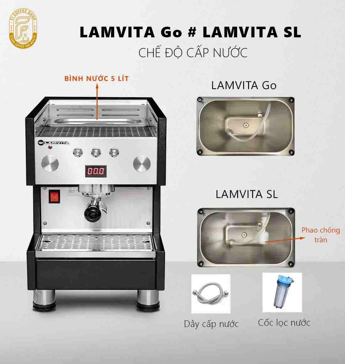 Máy Pha Cà Phê Lamvita SL May pha ca phe lamvita go 9 1