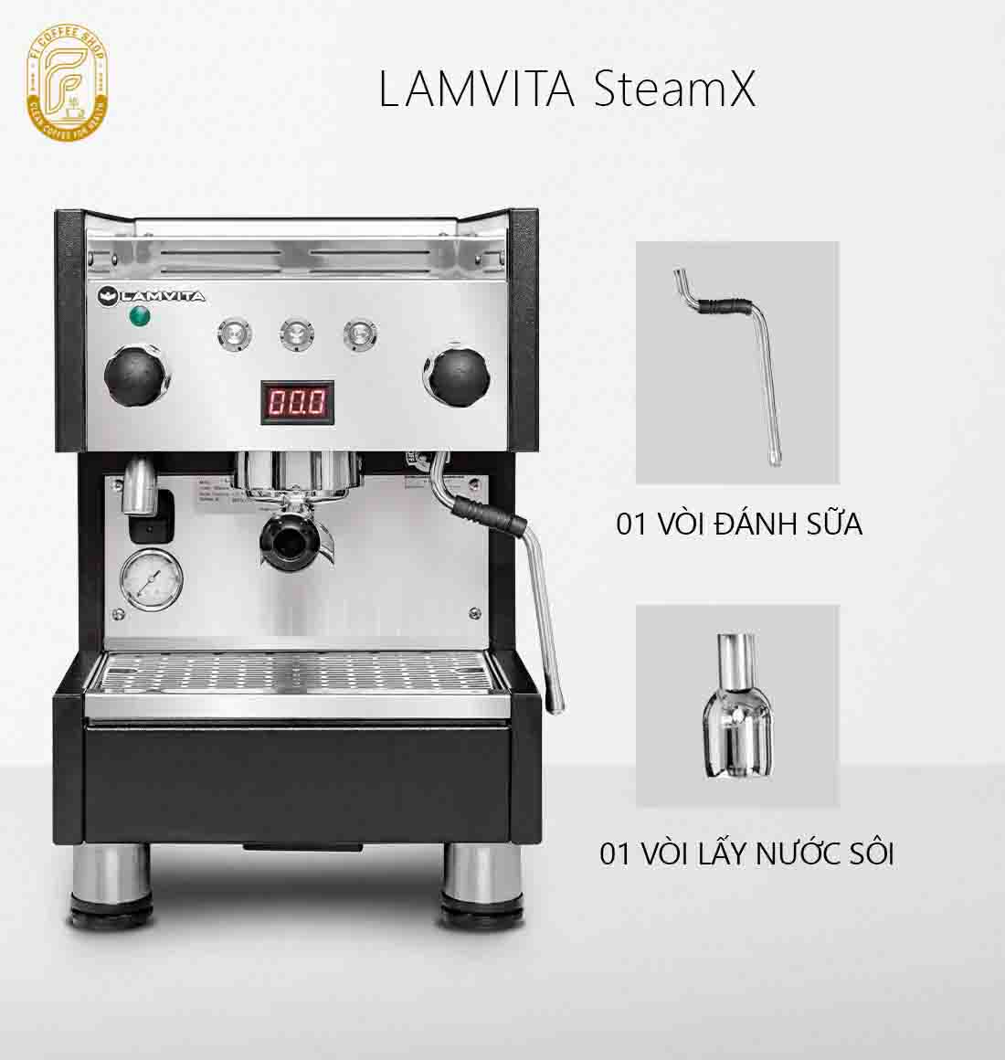 Máy Pha Cà Phê Lamvita SteamX May pha ca phe lamvita steamx 10