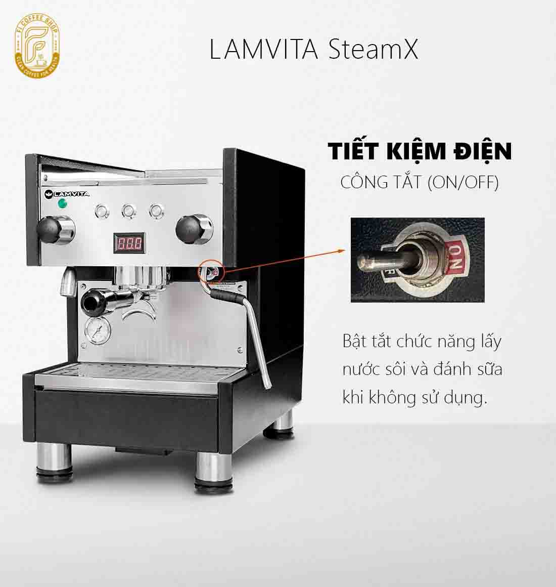 Máy Pha Cà Phê Lamvita SteamX May pha ca phe lamvita steamx 12