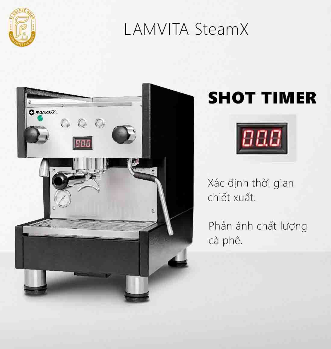 Máy Pha Cà Phê Lamvita SteamX May pha ca phe lamvita steamx 2