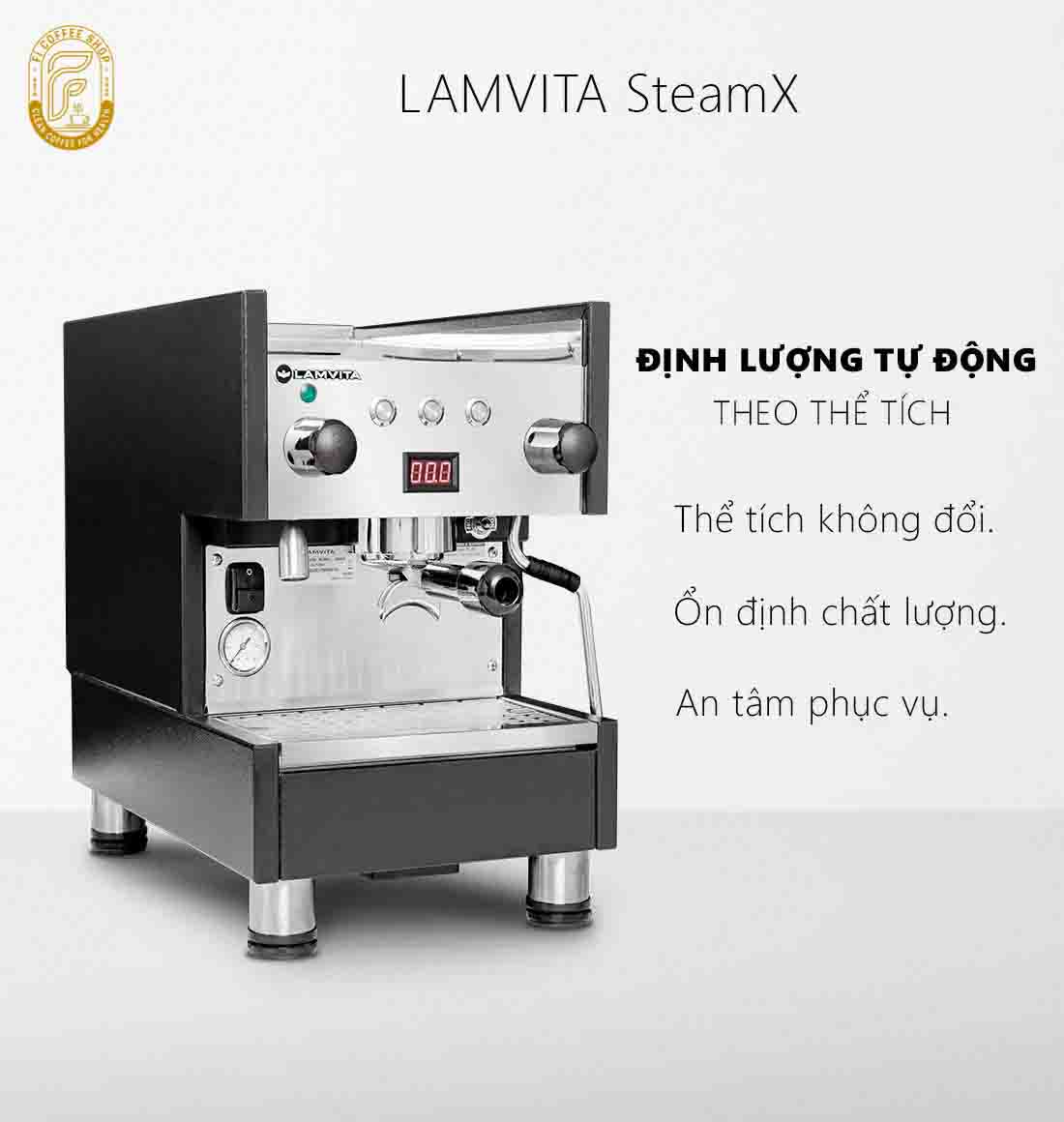 Máy Pha Cà Phê Lamvita SteamX May pha ca phe lamvita steamx 9