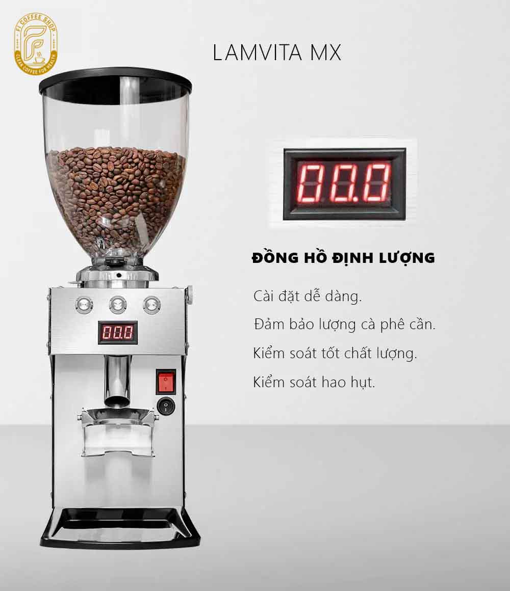 Máy Xay Cà Phê Tự Động Lamvita MX May xay ca phe lamvita mx 10