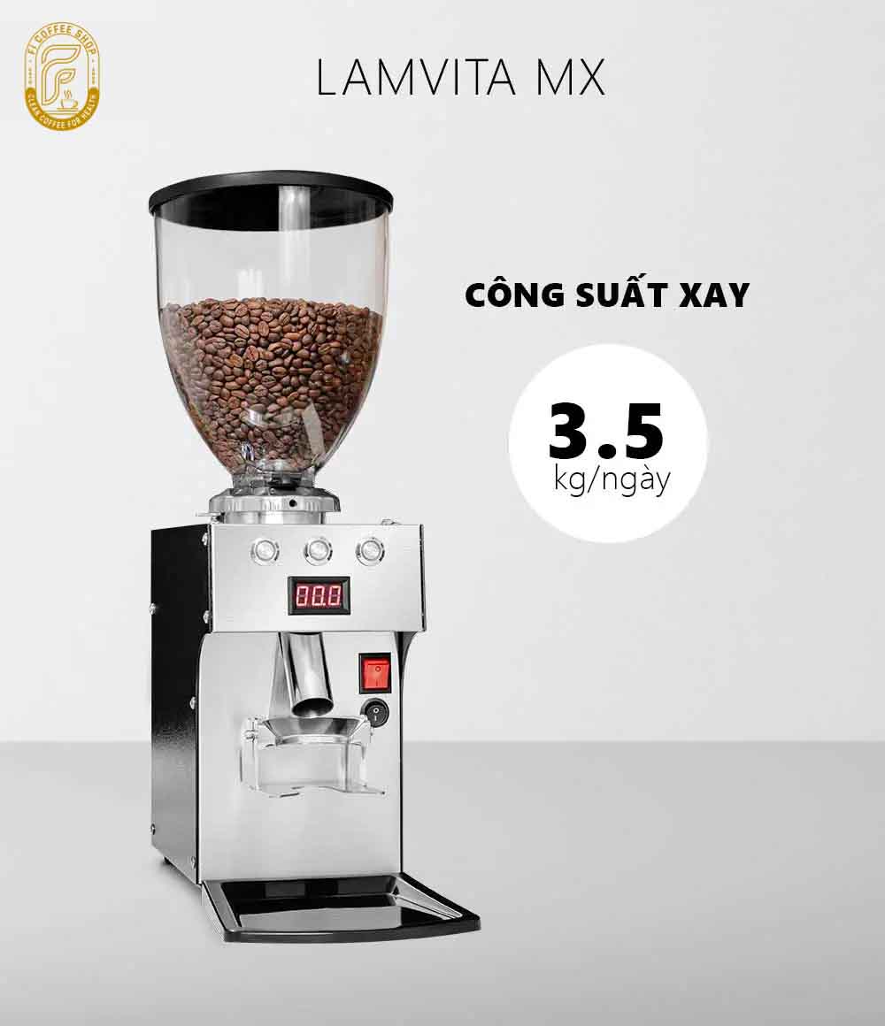 Máy Xay Cà Phê Tự Động Lamvita MX May xay ca phe lamvita mx 12