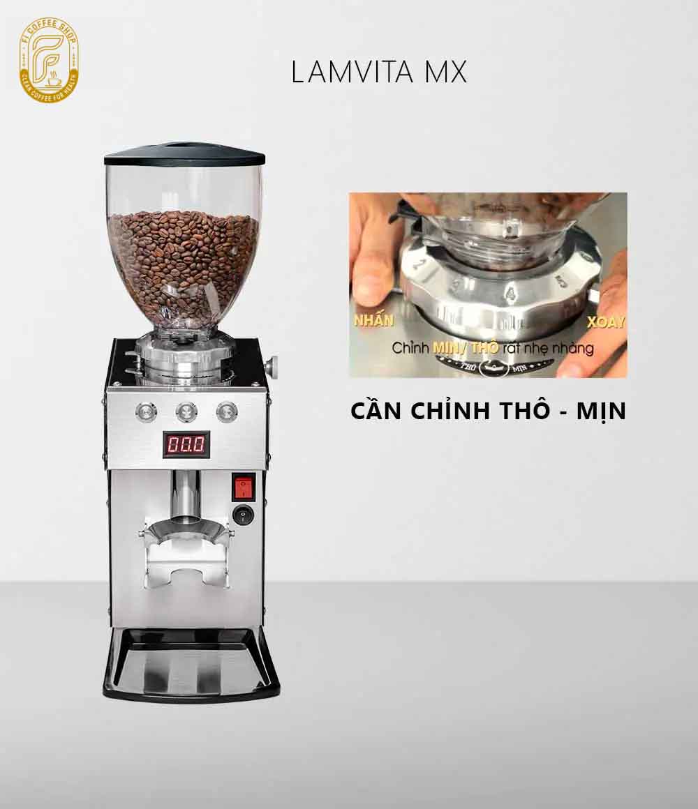 Máy Xay Cà Phê Tự Động Lamvita MX May xay ca phe lamvita mx 9