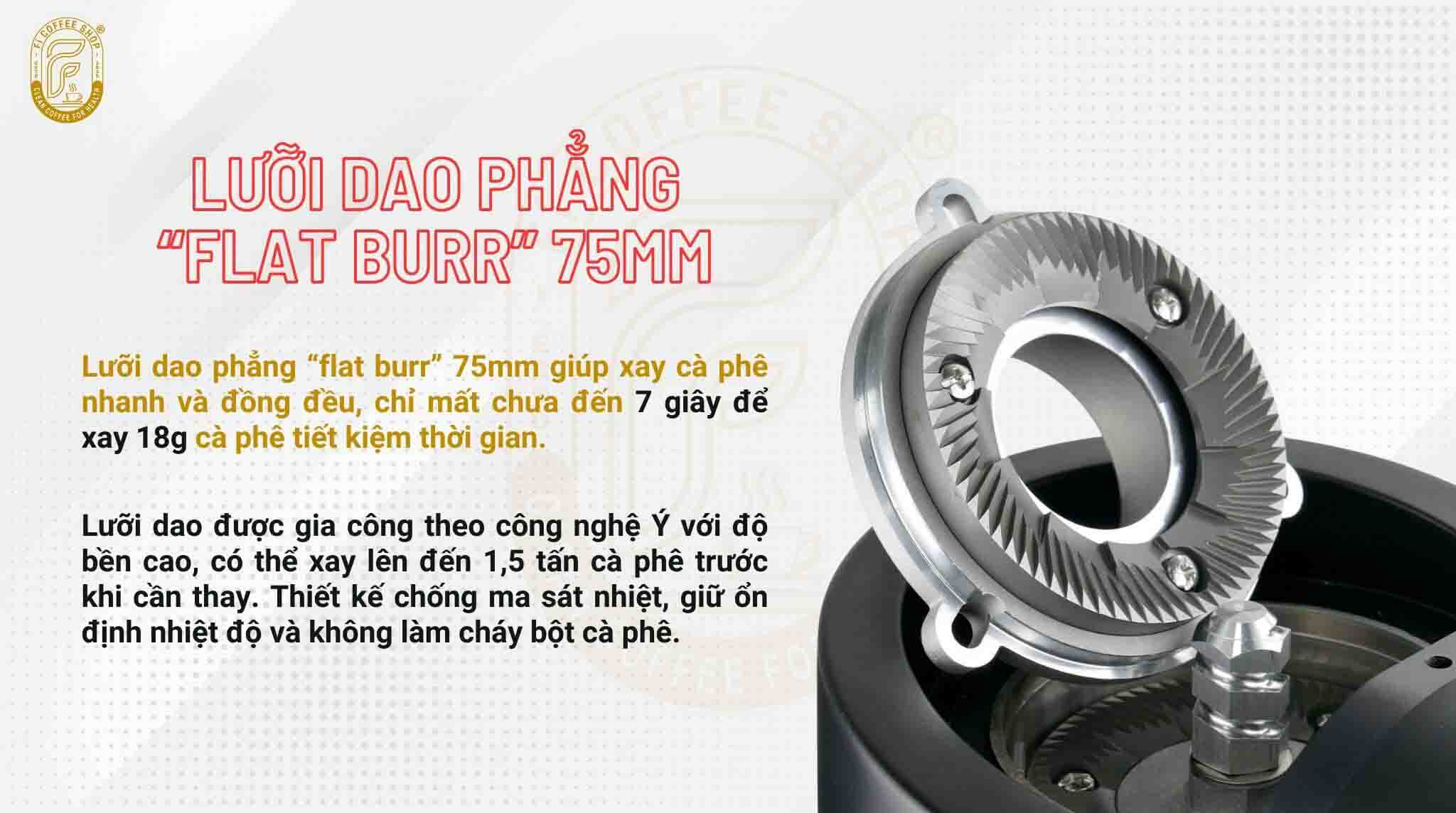 luoi dao phang flat burr 75mm